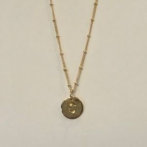 “NEW” INITIAL NECKLACE, GOLD VERMEIL over STERLING SILVER